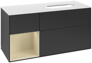 V&B Waschtisch-Unterschrank Finion 120x60 cm, Reg li si Gr m Lac, bla m Lac