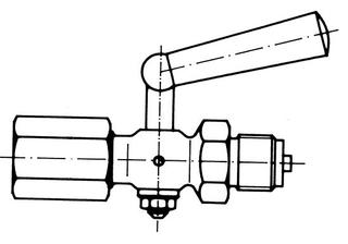 Afriso Manometerabsperrhahn G 1/2, PN 16, Zpf. M 20x1,5, 1.4571, Mux