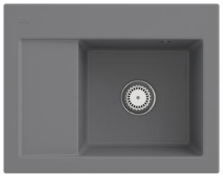 V&B Spüle Subway 45 Compact re, m Abl.garn, Hand., stone CeramicPlus