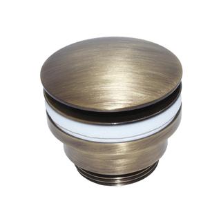 KÖRO Ventil click-clack 1 1/4"x60 mm ms bronze m. gr. Metallstopfen