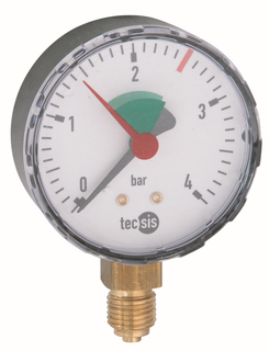SYR Manometer 13, se, G3/8, 0-4bar, d 63mm, f Heiz.