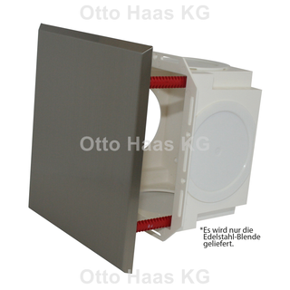 HAAS Design Edelstahlblende gebürstet für Rohrbelüfterkasten groß