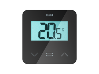 TECE Raumbediengerät SH-DT TECEfloor schwarz, Temperatur, LCD-Display