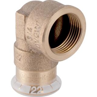 Geberit Übergangswinkel Mapress 42mmxRp 1 1/2, Cu, 90G, m IG, Rotguss