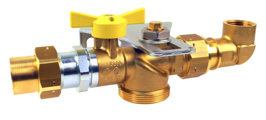 Artikelbild 1 des Artikels „AIPS Montageset SEPP Easy I 5590101 DN 25xRp 1, f Einrohrgaszähler, Messing DN 25 x Rp 1“