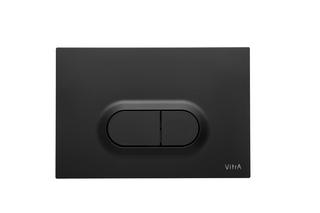 VitrA Betätigungsplatte Loop O 244x8x165mm, ABS, schwarz matt