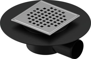 Uponor Aqua Ambient Bodenablauf mit Anschluss seitlich, super/cube FI 50