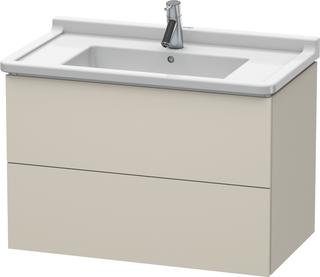 Duravit Waschtisch-Unterschrank L-Cube 82x46,9cm, Tau ma, 2 Schub., wandhängend