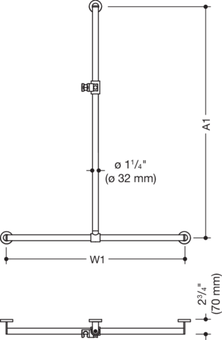 Artikelbild 3 des Artikels „HEWI DUHA (USA), verschiebb. Br.H.St. A1/W1: var.,schliff signalweiß “
