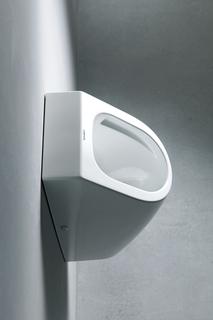 Duravit Elektronik-Absaug-Urinal Me by Starck 30 x 35 cm, Netzanschluss, Zulauf von hinten, Rimless