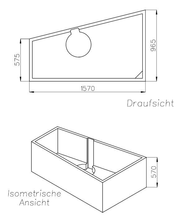 Artikelbild 2 des Artikels „Wannenträger Polypex Ego Höhe 57 cm “
