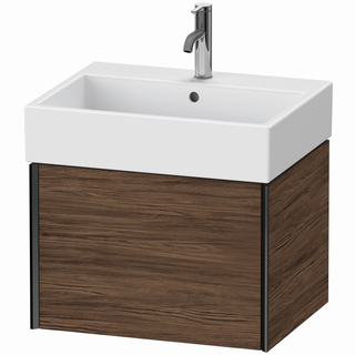 DU WTU wandh. XViu 397x584x454mm 1 Ausz.schwarz matt/Nussb. dunkel ES Ahorn