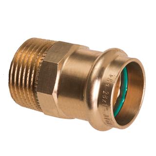 IBP Ü-Nip. PH4243G B Press Solar 15mmxR 3/4, Rotguss