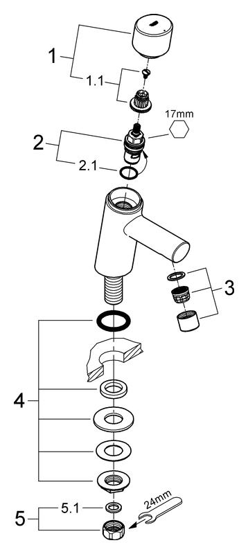 Artikelbild 4 des Artikels „GROHE Standventil Concetto XS-Size, chrom chrom“