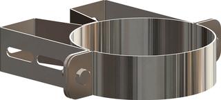 ATEC Wandabstandhalter DN 80/125, 50mm, PP, Edelstahl blank
