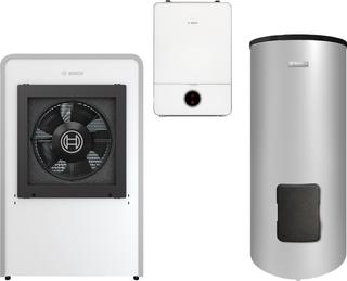 BOSCH Luftwärmepumpen-Paket JUPA CS747 CS7000iAW13IR-T, AWE17, WH370LP1B, CR11H