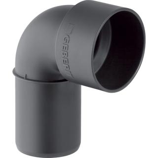 Anschlussbogen Silent PP 90°, schalloptimiert, mit Schutzdeckel