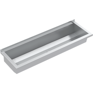 AR Waschrinne, PLANOX, Edelstahl, W.-Mont., 1200x210x382 mm, o. Arm-bank