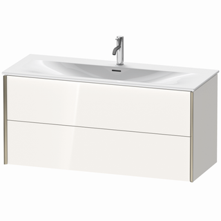 DU WTU XViu wandhängend,557x1210x480mm 2SK.,champ.matt/weiß hochgl.Dekor ES Ah.