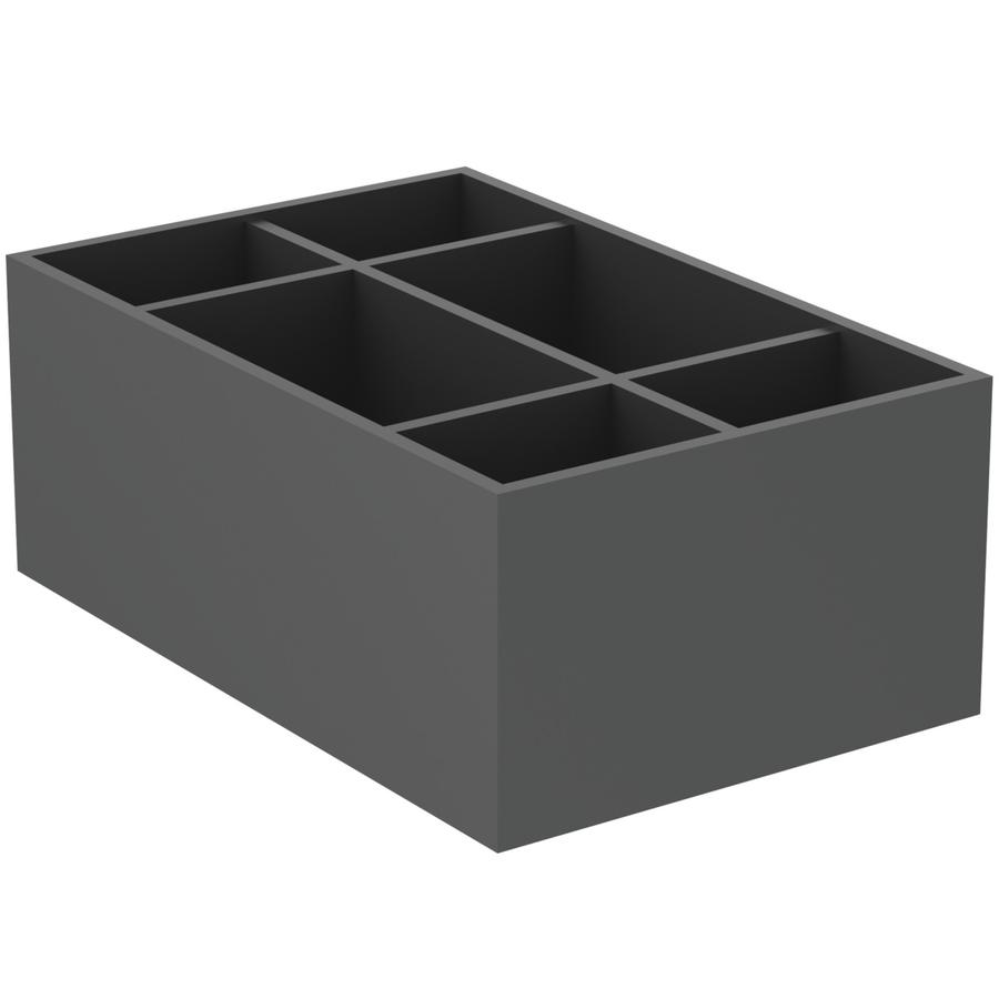Artikelbild 2 des Artikels „IS Aufbewahrungsbox Conca 24x37x14,7cm, anthr. ma, 6 offene Fächer 24 x 37 x 14,7 cm“