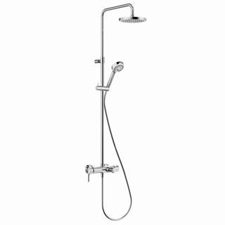 Kludi Logo EHM Dual-Shower-System m Kopf- u HB, WA-Einl, geschl. Heb., chr