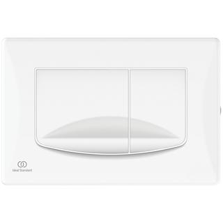 IS WC-Betätigungsplatte M2 Solea 245x19x165mm, mechanisch, weiß