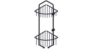 Giese Duschkorb Bigset Eckmodell mit Haken, 153 x 153 x 420 mm