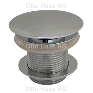 HAAS Ablaufgarnitur Klick-Komfort 1 1/4", 72x50mm, o. ÜL, MS, hgl vc
