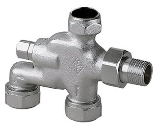 Heimeier E-Z-Verteiler DN 15, Rotguss vernickelt