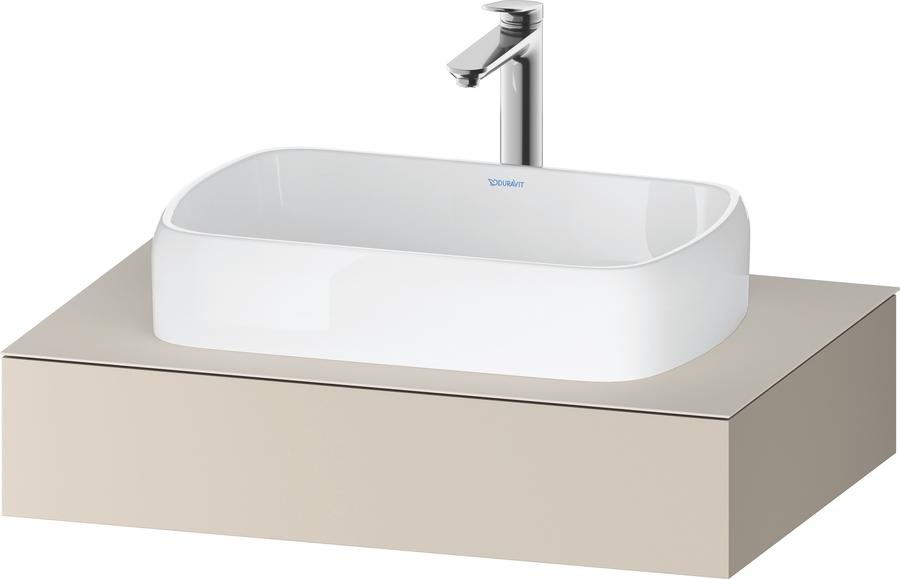 Artikelbild 1 des Artikels „Duravit Konsole Qatego 80x55x17cm, Tau supermatt, 1 Ausschnitt 80 x 55 x 17 cm | taupe supermatt“