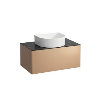 Laufen Schubladenelement/Sideboard SONAR 77,5x34x45,5cm, AS m, Kupfer/Nero Marqu