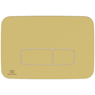 IS WC-Betätigungsplatte Oleas M3 241x8,5x165mm, mechanisch, brushed gold