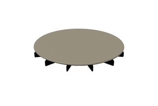 Bette Ablaufdeckel DW BetteAir 210x210x25mm, glasiert, greige