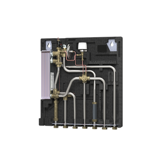 Danfoss Wohnungsstation EvoFlat FSS 1, Zirk. mit SV, EPP-Wärmedämmhaube
