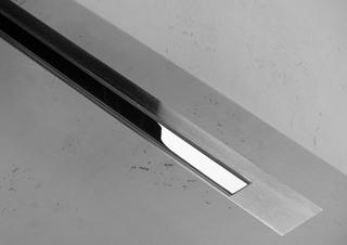 Duschrinne XS Z-3 Edelstahl verchromt, Rahmen Edelstahl gebürstet