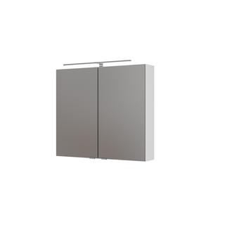 AQ400 Spiegelschrank 2 Türen 700x800x160mm, K: Weiß Matt