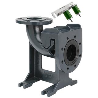 Grundfos Kupplungsfußkrümmer SE/SL/S, DN 80/DN 100, Gusseisen