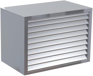 ATEC Schallhaube HT eSILENT 1080x1510x910mm, silbergr., Luftans. hi.