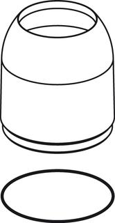 IS Kappe mit O-Ring, Edelstahl