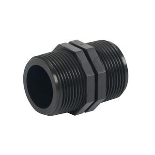 Plasson Doppelnippel Serie 18 R 1 1/2, PP, Wasser 10 bar
