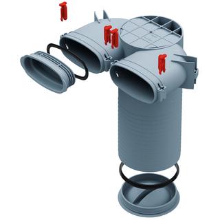 Helios Decken-/Wandkasten FRS-DWK 2-51/125, oval, DN 125