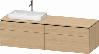DU Konsolen-WTU wh L-Cube 550x1600x482mm Eiche Natur 2 AZ 2 Schubk. ES Nu re