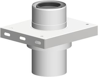 ATEC Konsole PolyClassic +Iron/White DN 80/125, m Zuluftöff., PP, ES weiß
