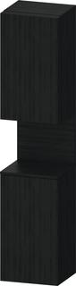 Duravit Hochschrank Qatego 40x36x1760cm, 2 Tür., Anschl li, Ei sw