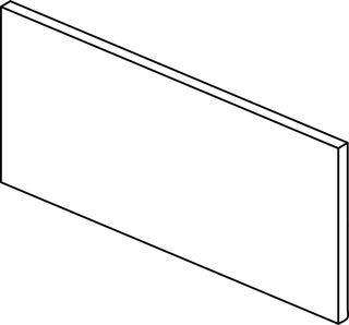 IS Untere Schubladenfront Conca f. WTU 580x267mm Eiche hell