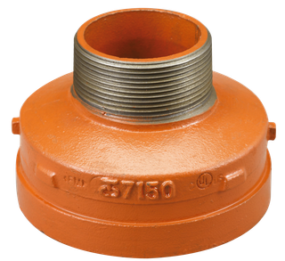 AIPS Endkappe VSH Shurjoint 7150M 76,1xR 1, dukt. Guss, konz., orange
