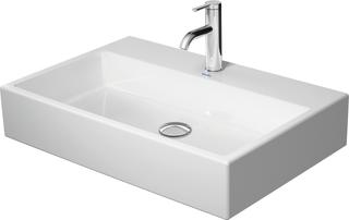 Duravit Möbel-WT geschliffen Vero Air 70x47cm, we, m HL, o ÜL, m Hahnlochbank