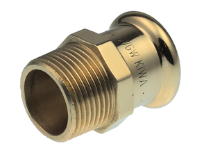 AIPS Übergangsstück VSH XPress 6243G 35mmxR 1, Rotguss