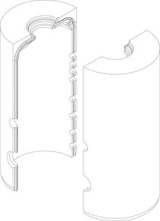 BOSCH Ersatzteil TTNR: 8735100589 Wärmeschutz Speicher P750-C everp