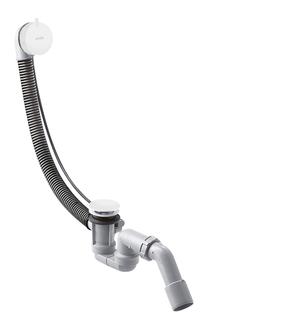 hansgrohe Komplettset Flexaplus S Ab- und Überlaufgarnitur, mattweiß
